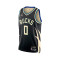 Camiseta Jordan Milwaukee Bucks Statement Edition Swingman Damian Lillard Niño