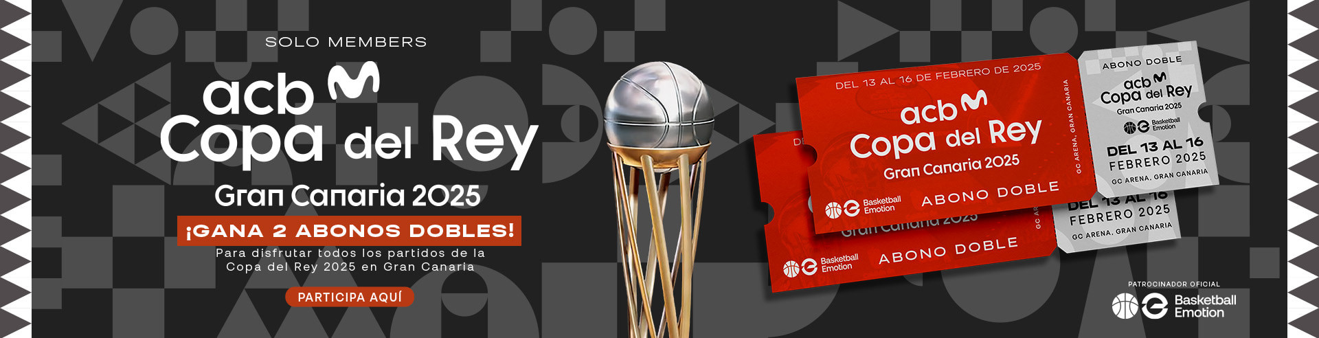 sorteo abonos copa del rey basketball emotion